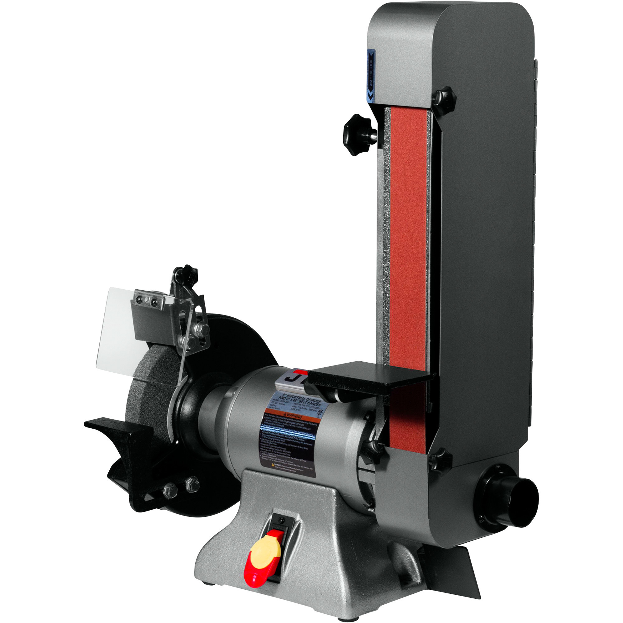 JET Variable-Speed Industrial Grinder and Belt Sander, 8in. Grinding Wheel, 2in. x 48in. Belt, 1 HP, Model# IBGB-248VS